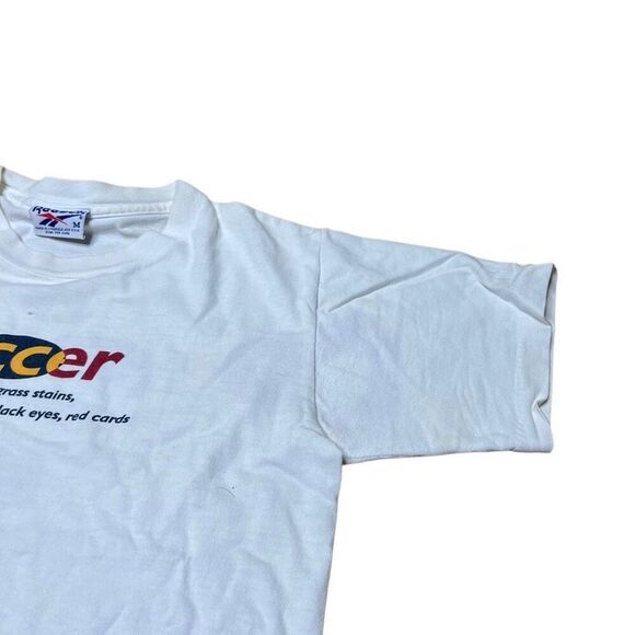 Vintage Reebok 90s Kids Soccer Shirt Medium - Picture 7 of 9